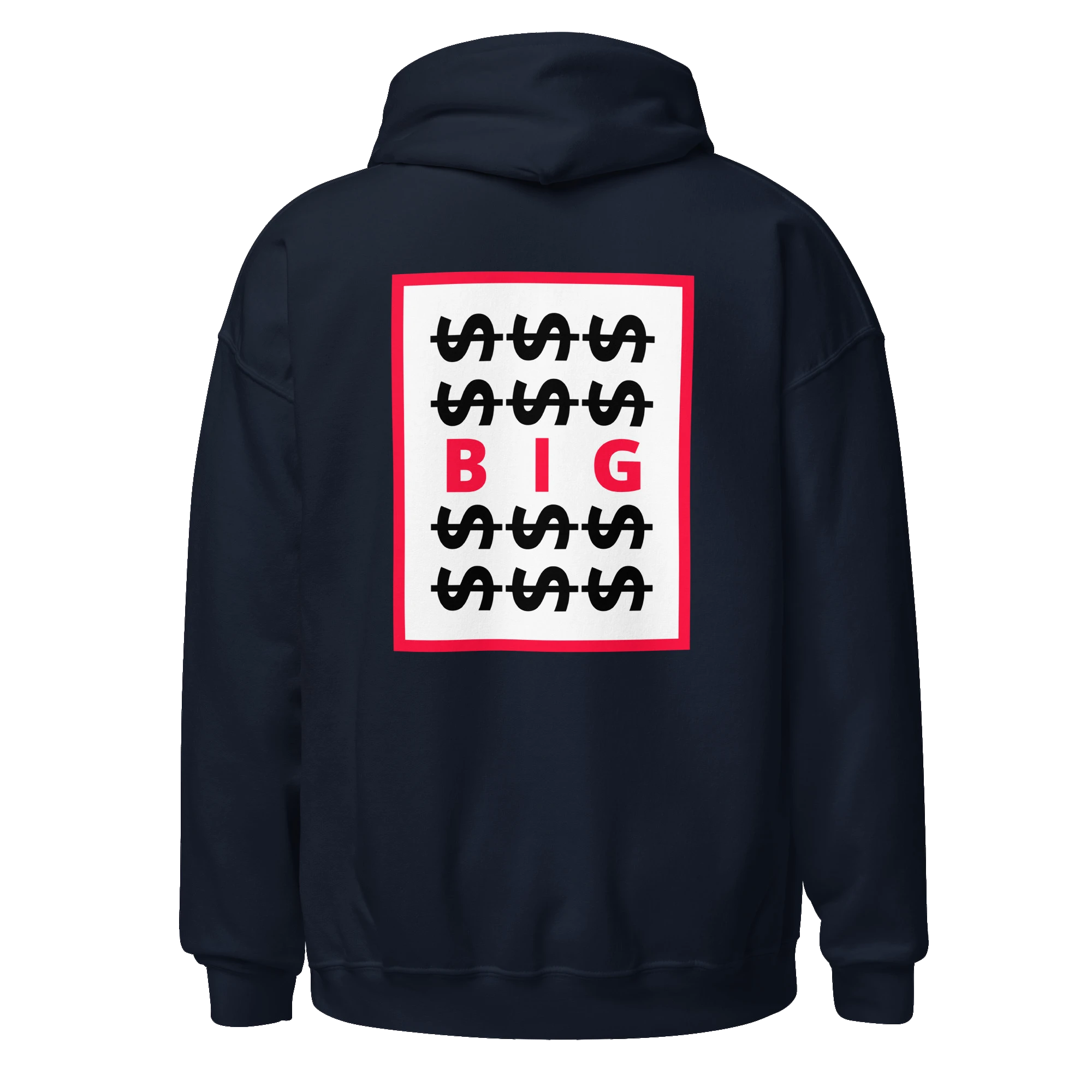 LE SOBOL $$ BIG hoodie in navy with back CODE print