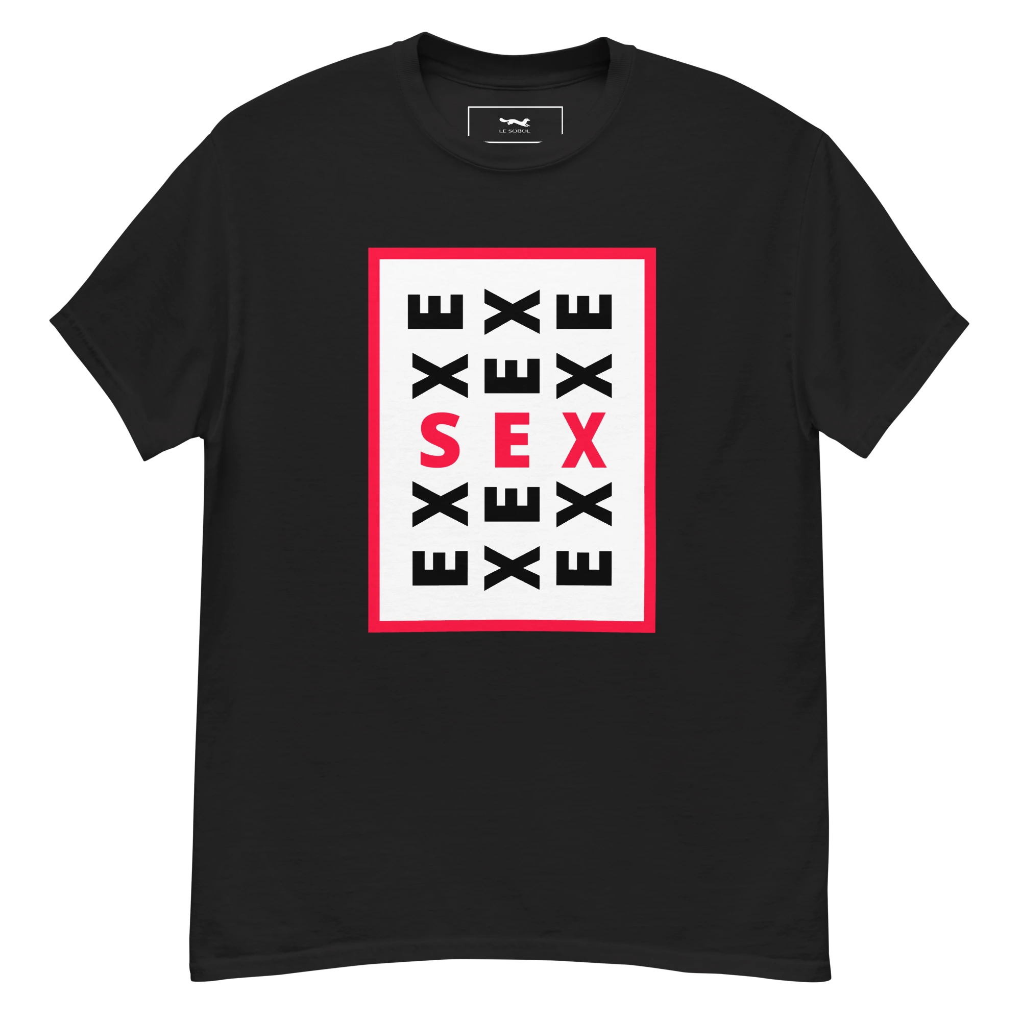 LE SOBOL EX SEX T-Shirt in black with front print