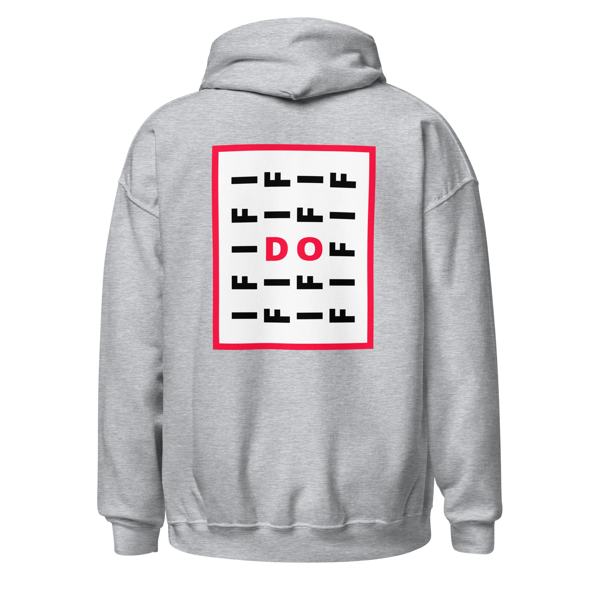 LE SOBOL IF DO carbon grey hoodie with back print