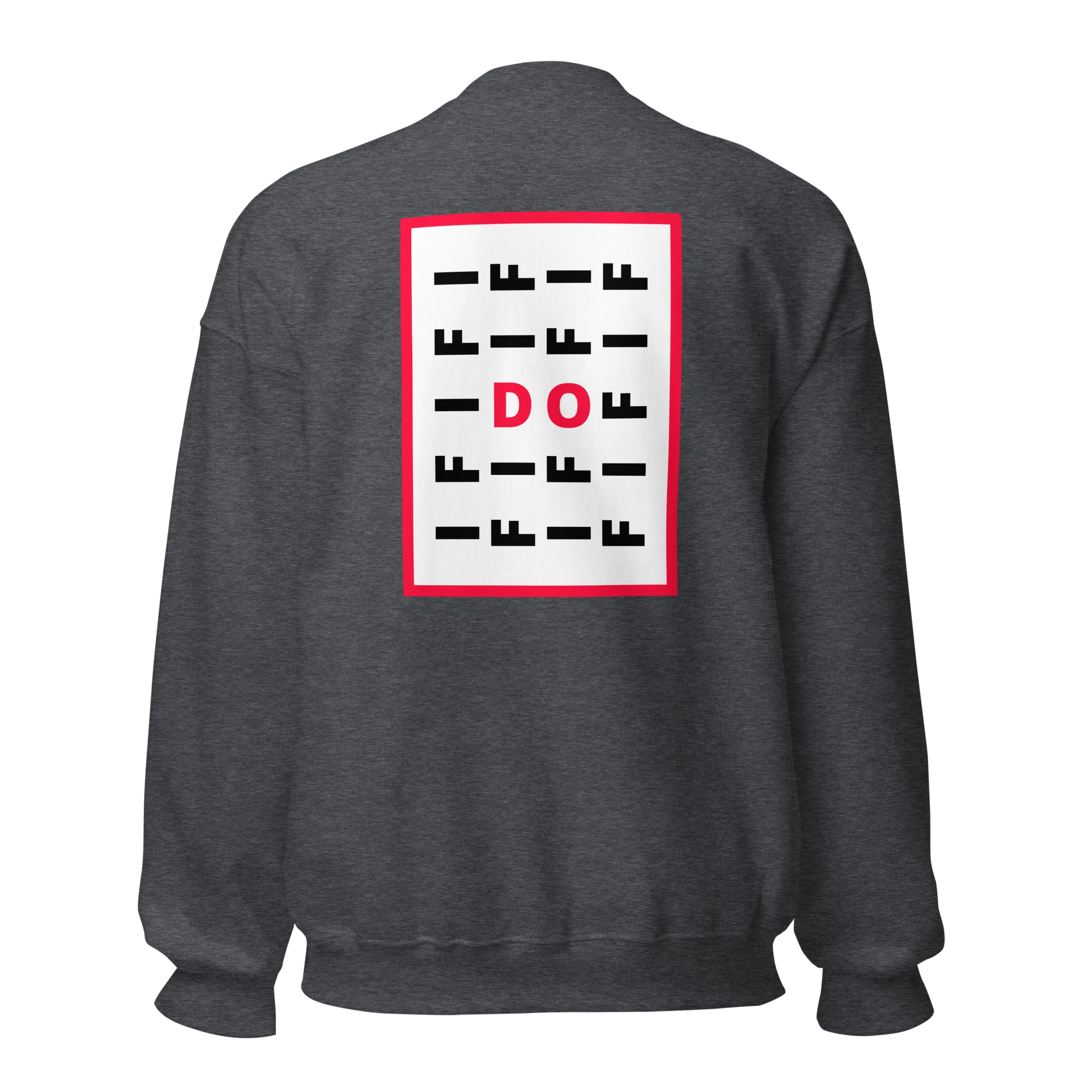 LE SOBOL IF DO sweatshirt in grey with back CODE print