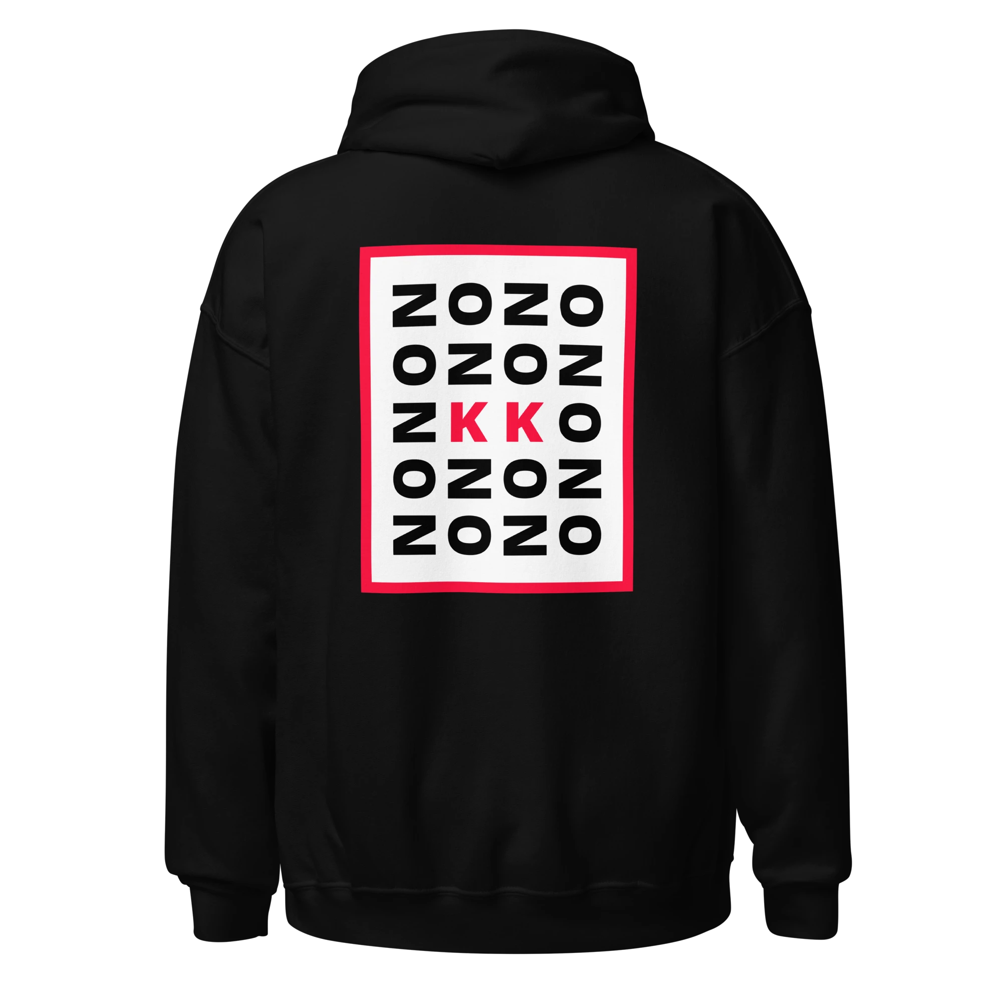 LE SOBOL NO KK hoodie in black with back CODE print