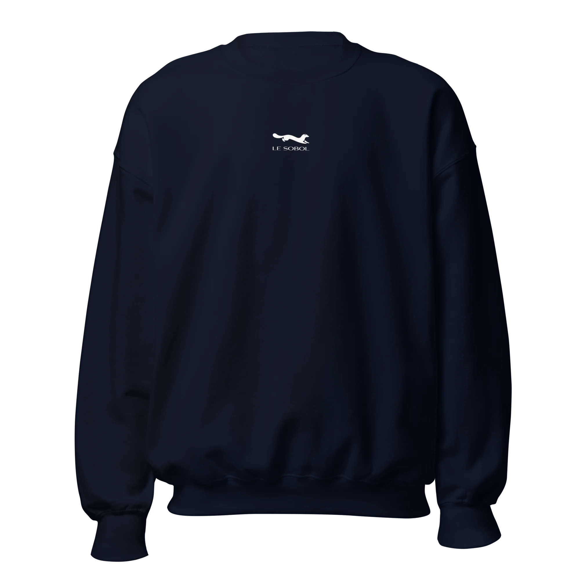 LE SOBOL ON OFF sweatshirt in navy with front logo