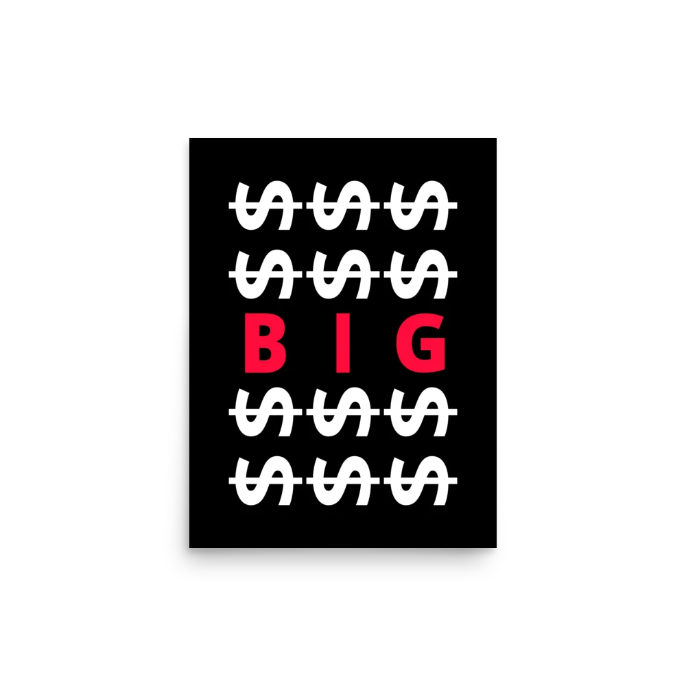 LE SOBOL $$ BIG Dark Form Poster on matte paper