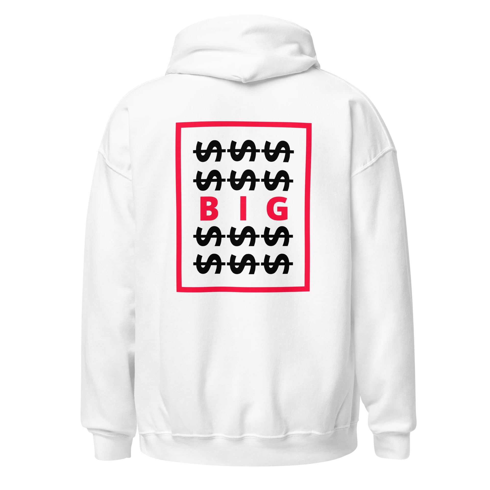 LE SOBOL $$ BIG hoodie in white  with back CODE print