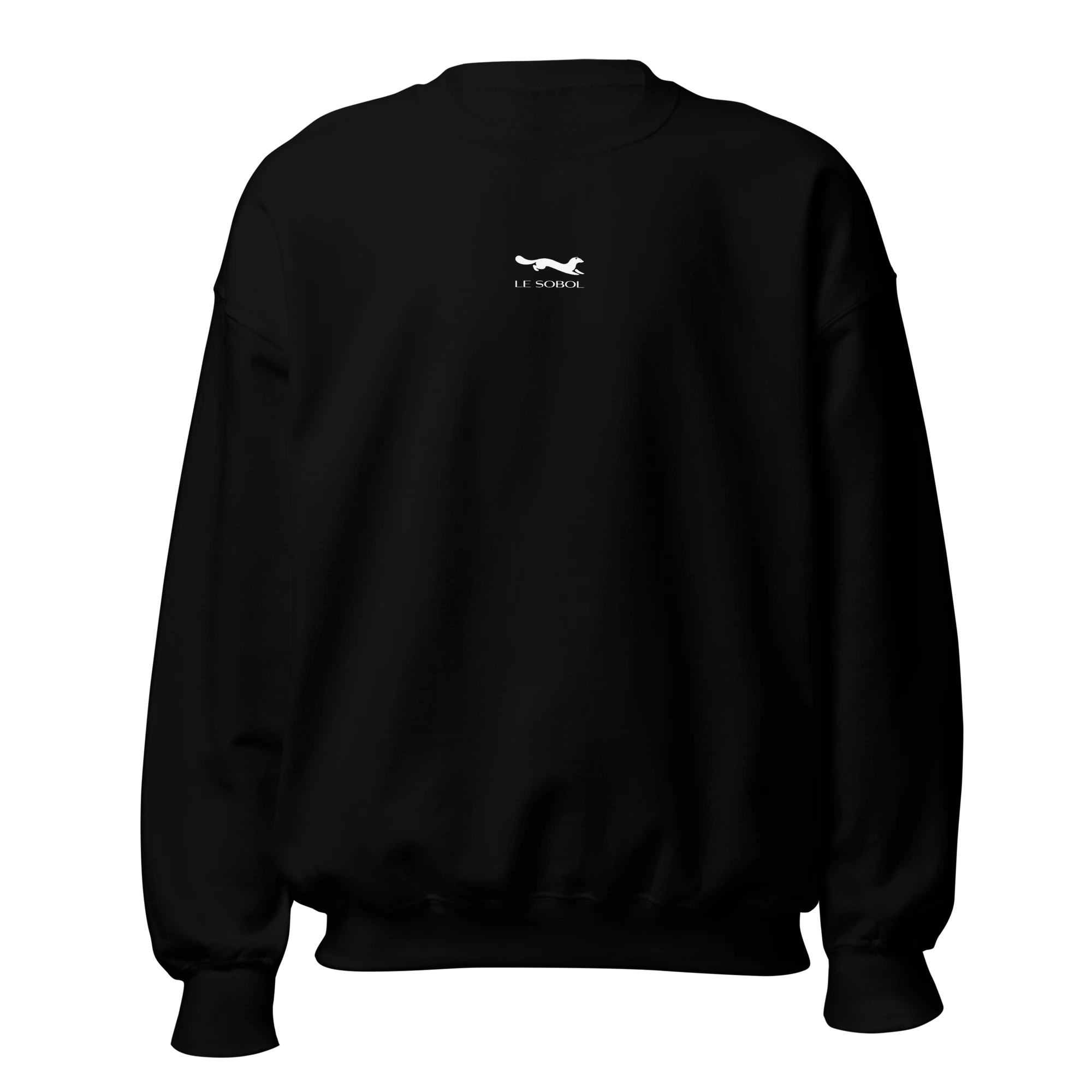 LE SOBOL $$ BIG sweatshirt in black with front logo