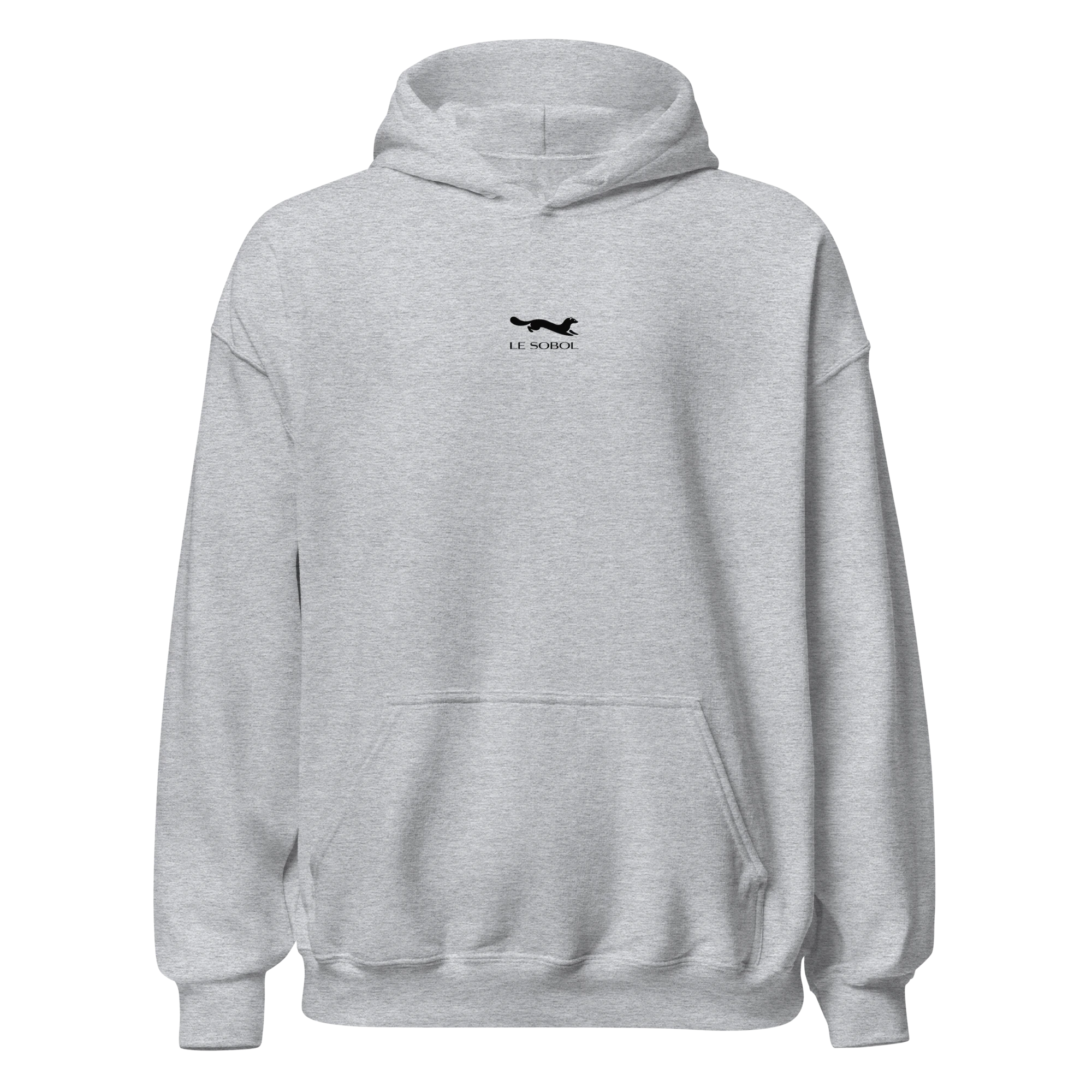 LE SOBOL IF DO carbon grey hoodie with front logo