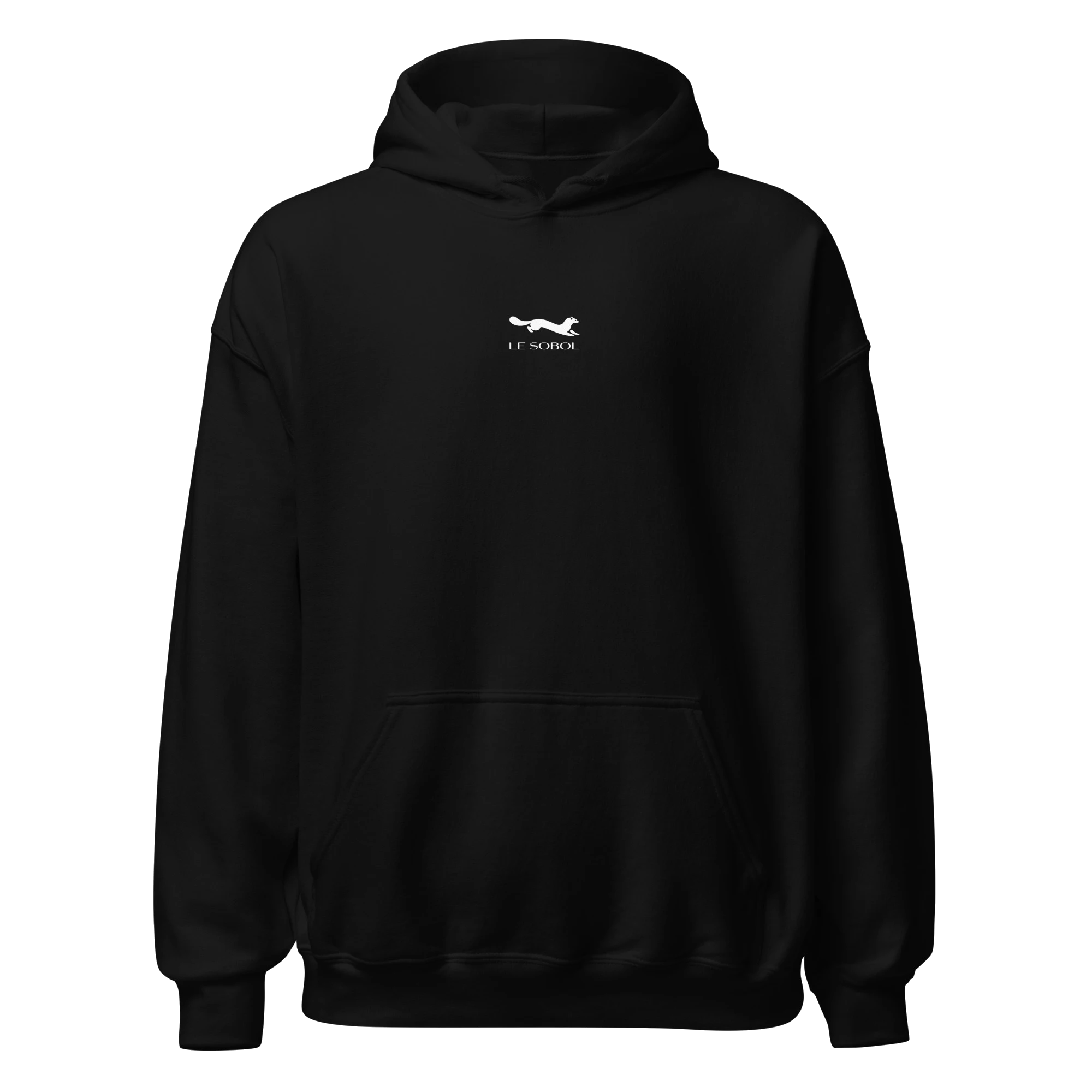 LE SOBOL NO KK hoodie in black with front logo