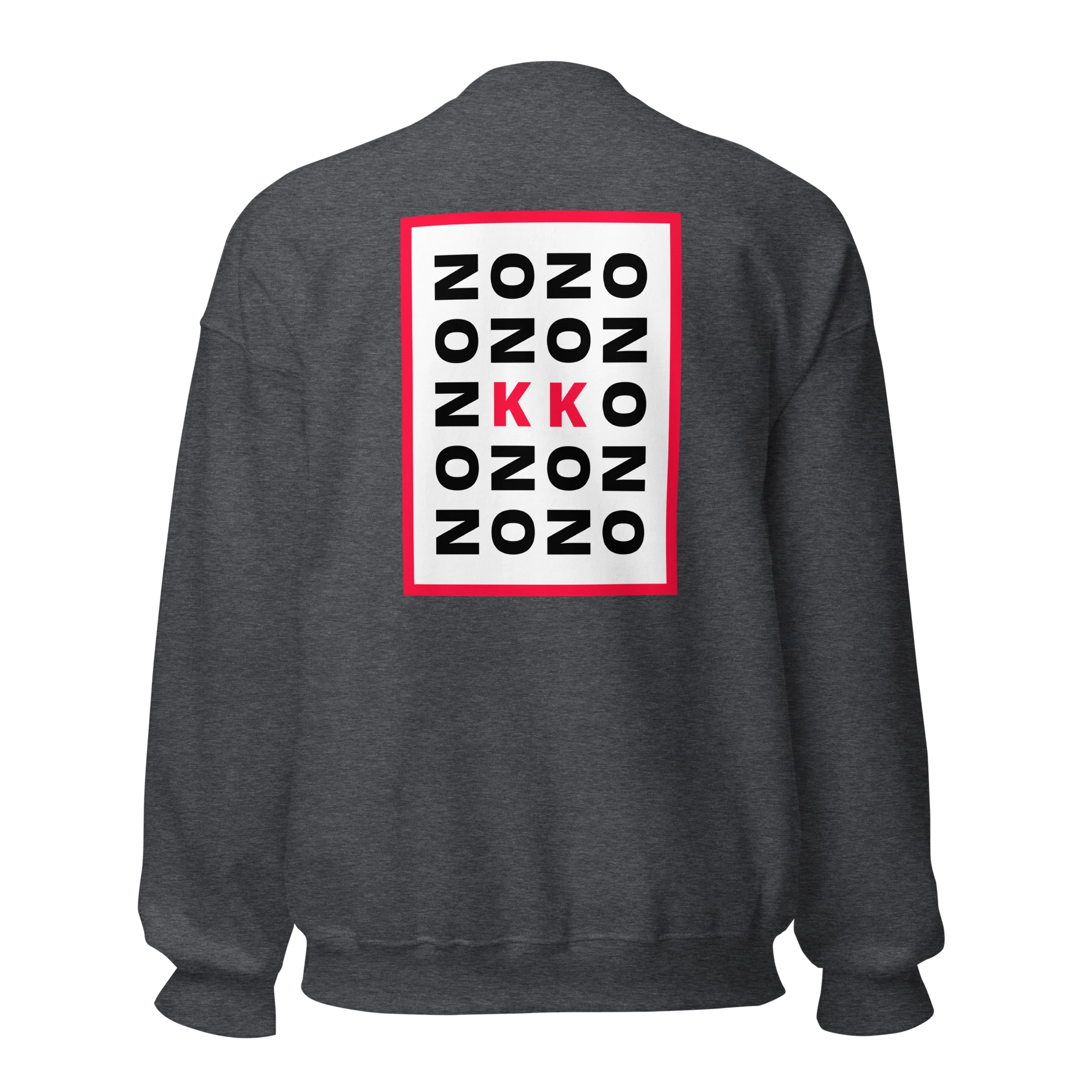 LE SOBOL NO KK sweatshirt in grey with back CODE print 