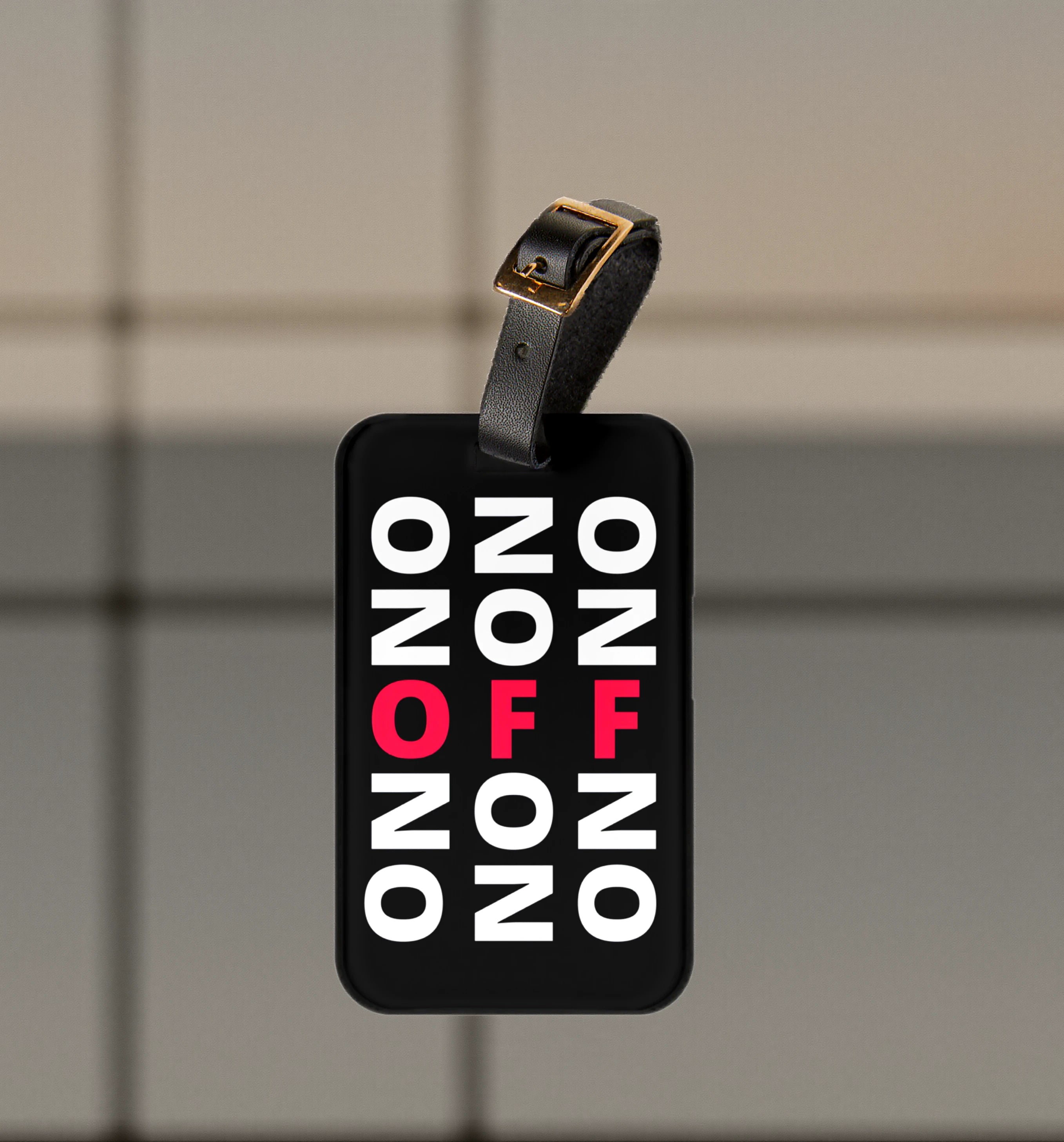 LE SOBOL ON OFF Flight Mode Tag with front print