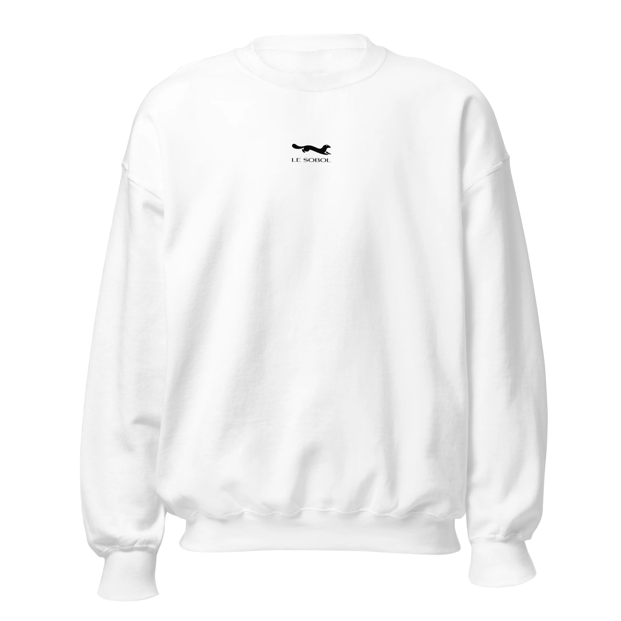 LE SOBOL ON OFF sweatshirt in white with front logo